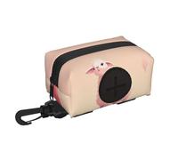 Borsa per la spazzatura da viaggio per animali domestici con pecora rosa, essenziale per escursioni o campeggio in campagna. Assicurati di avere un'esperienza piacevole