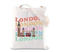Borsa per la spesa a Londra Tower Bridge Souvenir Regalo Inghilterra Vacanze Viaggi Britannico Borsa Tote Bag, Londra, medium