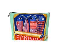 Borsa per la spesa alla moda Sardine Borsa per il trucco multifunzionale leggera Borsa riutilizzabile con cerniera pieghevole Nuova borsa 2025, Stile A, C