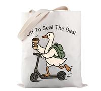 Borsa per la spesa con scritta "Goose Notarile" per sigillare l'affare, idea regalo