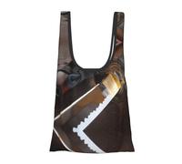 Borsa per la spesa con stampa di spada samurai giapponese, pieghevole, riutilizzabile, leggera, per la spesa, viaggi, spiaggia, ecologica, compatta