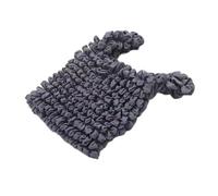 Borsa per la spesa elasticizzata da donna a pieghe a bolle espandibile riutilizzabile borsa della spesa pieghevole in tessuto elastico blu cielo