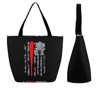 Borsa per la spesa grande riutilizzabile con mazza da baseball con bandiera americana Borsa tote con stampa personalizzata per donna