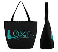 Borsa per la spesa grande riutilizzabile per parrucchiere, per parrucchiere, con stampa personalizzata, per donna