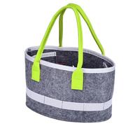 Borsa per la spesa in feltro - Togatura in feltro per le donne | Felice di drogheria che trasporta una custodia ovale, organizzatore di giocatori audio portatili, contenitore giocattolo da viaggio per