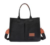 Borsa per la spesa in tela | Borsa a tracolla alla moda e alla moda con cerniera | Borse per la spesa multistrato con una grande capacità, ideali per uomini, pratiche e durevoli