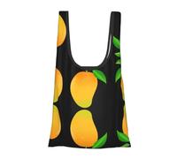 Borsa per la spesa leggera con stampa mango pieghevole riutilizzabile borsa per la spesa per la spesa da viaggio in spiaggia ecologica compatta borsa per avventura