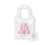 Borsa per la spesa pieghevole, riutilizzabile, grande, con citazione positiva, idea regalo - Love Is The Answer