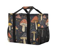 Borsa per la spesa riutilizzabile con motivo disegnato a mano a fungo borse per la spesa borsa da viaggio da cucina borsa da spiaggia lavabile