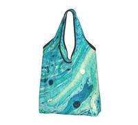 Borsa per la spesa riutilizzabile, in tessuto di agata, lavabile, leggera, per la spesa, da donna