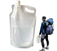 Borsa per l'acqua da escursionismo, sacca idrica, serbatoio d'acqua, trasparente, pieghevole, da 2 l, riutilizzabile, per ciclismo, sport, viaggi, zaino in spalla, ciclismo