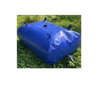 Borsa per l'acqua di grande capacità, impermeabile, pieghevole, con valvola a sfera e anello per appenderla, per campeggio, giardino, costruzione all'aperto