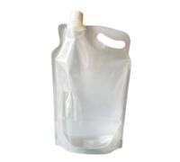 Borsa per l'acqua pieghevole trasparente portatile PE2L | Con coperchio di chiusura e maniglia