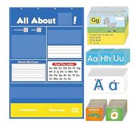 Borsa per l'apprendimento 'alfabeto | Tutto sul grafico 'alfabeto | Lettera interattiva - Strumento di esercizio per bambini in età prescolare - Homeschool - aula