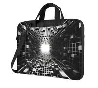 Borsa per laptop con stampa a pois minimali | Custodia sottile per computer con scomparti multipli con tracolla staccabile per viaggi sul posto di lavoro e nel tempo