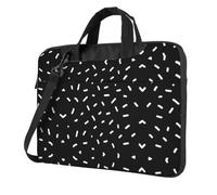 Borsa per laptop con stampa a pois minimali | Custodia sottile per computer con scomparti multipli con tracolla staccabile per viaggi sul posto di lavoro e nel tempo
