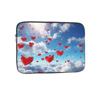 Borsa per laptop Custodia protettiva antiurto durevole Custodia protettiva per laptop Cuori nel cielo Custodia per il trasporto del computer valigetta da 12 pollici