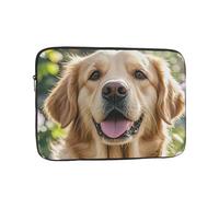 Borsa per laptop Custodia protettiva antiurto durevole per laptop Golden Retriever Custodia per il trasporto del computer valigetta da 13 pollici