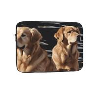 Borsa per laptop Custodia protettiva antiurto durevole per laptop Golden Retriever Custodia per il trasporto del computer Valigetta da 10 pollici