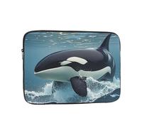 Borsa per laptop Custodia protettiva antiurto durevole per laptop Orca Killer Whale Custodia per il trasporto del computer valigetta da 10 pollici