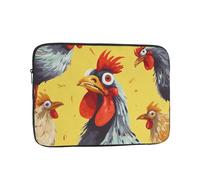 Borsa per laptop Custodia protettiva resistente agli urti Custodia per laptop Art Pollo Pittura Computer Custodia per il trasporto Valigetta da 15 pollici