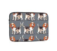 Borsa per laptop Custodia protettiva resistente agli urti Custodia per laptop Beagle Patterns Custodia per il trasporto del computer valigetta da 17 pollici