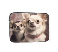 Borsa per laptop Custodia protettiva resistente agli urti Custodia per laptop carino Chihuahua Custodia per il trasporto del computer valigetta da 17 pollici