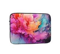 Borsa per laptop Custodia protettiva resistente agli urti Custodia per laptop colorata pittura ad acquerello Custodia per il trasporto del computer Valigetta da 17 pollici