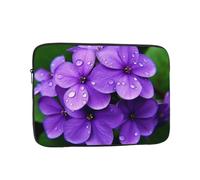 Borsa per laptop Custodia protettiva resistente agli urti Custodia per laptop Fiore viola Custodia per computer portatile Valigetta da 13 pollici