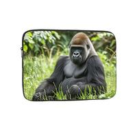Borsa per laptop Custodia protettiva resistente agli urti Custodia per laptop Gorilla in the Grass Custodia per il trasporto del computer valigetta da 17 pollici