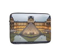 Borsa per laptop Custodia protettiva resistente agli urti Custodia per laptop Museo del Louvre a Parigi Custodia per il trasporto del computer valigetta da 10 pollici