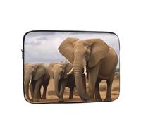 Borsa per laptop Custodia protettiva resistente agli urti Custodia protettiva per laptop Elephant Family Computer Custodia per il trasporto Valigetta da 17 pollici