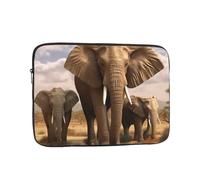 Borsa per laptop Custodia protettiva resistente agli urti Custodia protettiva per laptop Elephant Family Computer Custodia per il trasporto Valigetta da 17 pollici