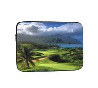 Borsa per laptop Custodia protettiva resistente agli urti per computer portatile Scenic Hawaii Golf Tropical Computer Custodia per il trasporto Valigetta da 12 pollici