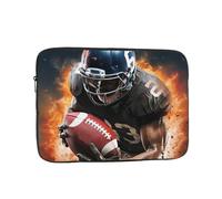 Borsa per laptop Custodia protettiva resistente antiurto per computer portatile Cool American Football Computer Custodia per il trasporto Valigetta da 10 pollici