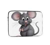 Borsa per laptop da 10 pollici impermeabile resistente agli urti custodia per notebook grigio topo leggero borsa pelle per computer