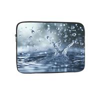 Borsa per laptop da 12 pollici con stampa gocce d'acqua, tasca interna portatile antiurto per laptop, per lavoro, viaggi, scuola, ufficio