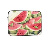 Borsa per laptop da 12 pollici impermeabile resistente agli urti custodia per notebook anguria frutta fresca leggera borsa pelle per computer