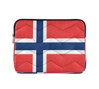 Borsa per laptop da 13 a 14 pollici, impermeabile, bandiera nazionale della Norvegia, concetti aziendali perfetti, tasche per computer portatili per donne e uomini