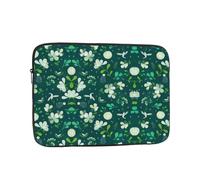 Borsa per laptop da 13 pollici, con motivo erba e colomba, custodia protettiva interna, portatile e adatta per viaggi d'affari o viaggi