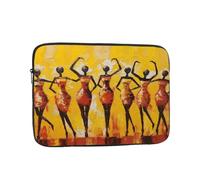 Borsa per laptop da 15 pollici da donna afroamericana borsa per laptop tradizionale per donne e uomini, borsa da trasporto per computer aziendale resistente all'acqua custodia antiurto per notebook