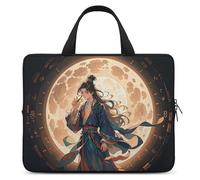 Borsa per laptop da 17 pollici La luce della luna piena è in mano Borsa per laptop per uomo donna Borsa per computer Borsa messenger per lavoro, La luce della luna piena è nelle tue mani, 17 pollici