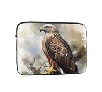 Borsa per laptop Durevole Antiurto Custodia Protettiva per Laptop Acquerello di Hawk Seduto sull'Albero Computer Copertura di Trasporto Valigetta 13 pollici