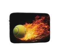 Borsa per laptop Durevole Antiurto Custodia Protettiva per Laptop Burning Tennis Immagini Computer Copertura per il trasporto Valigetta 13 pollici