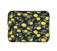 Borsa per laptop e tablet con limoni, colore giallo brillante, custodia per laptop da 15,6 pollici, per donne e uomini