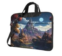 Borsa per laptop Fantasy Town Messenger Borsa a tracolla antiurto Custodia per computer portatile Custodia per il trasporto del computer Valigetta da 14 pollici