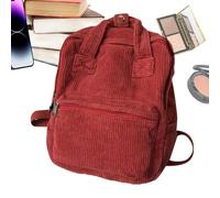 Borsa per laptop in velluto a coste, piccola borsa da viaggio leggera, elegante organizer per il trasporto scolastico, grande capacità con design di facile accesso, per viaggi casual per ragazze