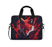 Borsa per laptop per 16 15,6 pollici T-rex Testa di dinosauro con bocca aperta, borsa per laptop per donne uomini studenti lavoro, borsa da viaggio a tracolla messenger tote case maniche, Fox I26563