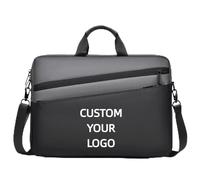 Borsa per Laptop Personalizzata con Logo, 15 Pollici e 17 Pollici, Borsa Da Spalla Da Uomo, Borsa A Tracolla Da Lavoro con Stampa Color3,17 inch