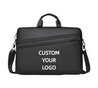 Borsa per Laptop Personalizzata con Logo, 15 Pollici e 17 Pollici, Borsa Da Spalla Da Uomo, Borsa A Tracolla Da Lavoro con Stampa Color1,17 inch